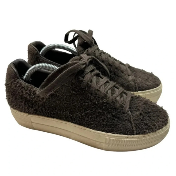 Helmut Lang Distressed Suede Platform Sneaker 37 - Picture 1 of 11
